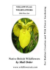 2014 Price List  Native British Wildflowers by Mail Order www.wildflowersuk.com