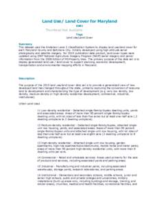 Knowledge / Customary units in the United States / Imperial units / Duplex / Forest / Acre / Single-family detached home / Land use / Maryland Department of Planning / Surveying / Measurement / Systems ecology