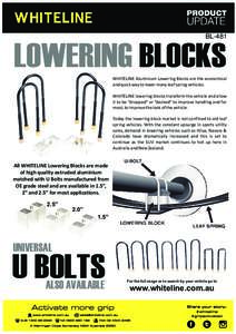 481 - Whiteline Lowering Blocks