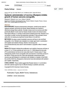 Print - Systemic administration of reovirus (Reolysin) inhibi... [Cancer[removed]PubMed - NCBI