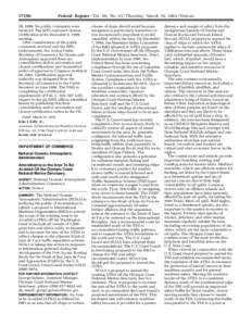 [removed]Federal Register / Vol. 66, No[removed]Thursday, March 29, [removed]Notices 29, 1999. No public comments were received. The MTC endorsed closure