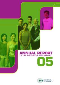 ANNUAL REPORT 05  to the Australian Government Section 1 Milestone Report