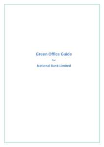 Green Office Guide For National Bank Limited  Introduction