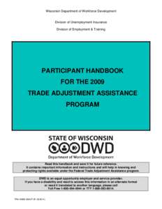 Participant Handbook for the 2009 Trade Adjustment Assistance Program