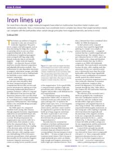 Single-molecule magnets: Iron lines up