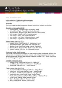 Microsoft Word - Capital Works Update Sept 2012 _2_.doc