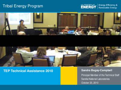 Office of Energy Efficiency and Renewable Energy / Presidency of Barack Obama / Navajo Nation / Hualapai people / Sandia National Laboratories / Navajo people / United States / Energy policy in the United States / Energy in the United States / Climate change policy in the United States