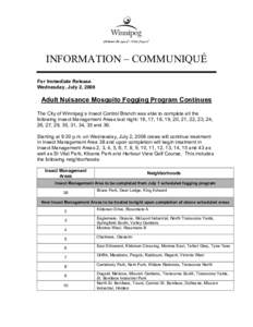 Microsoft Word - PSA - Adult Nuisance Mosquito Fogging Program Continues - July[removed]_2_.doc