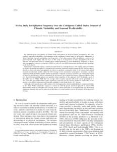 Physical oceanography / Tropical meteorology / Effects of global warming / Weather prediction / Global climate model / Teleconnection / Predictability / El Niño-Southern Oscillation / Atmospheric model / Atmospheric sciences / Meteorology / Climatology