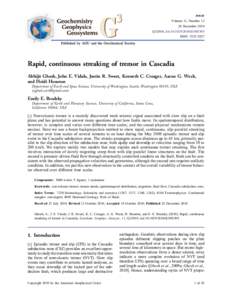 Article Volume 11, NumberDecember 2010 Q12010, doi:2010GC003305 ISSN: 1525‐2027