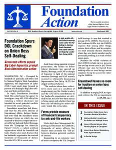 Foundation Action The bi-monthly newsletter of the National Right to Work Legal Defense Foundation, Inc.