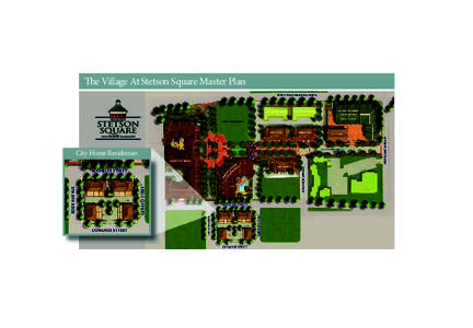 The Village At Stetson Square Master Plan  City Home Residences Green PMS 320 Navy PMS 540