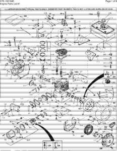 H70-130194D Engine Parts List #1 Page 1 of 9  H70-130194D