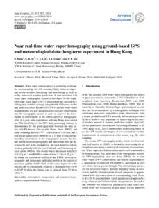 Thermodynamics / Psychrometrics / Medical imaging / Radiosonde / Science and technology in the Soviet Union / Humidity / Water vapor / Tomography / Precipitable water / Atmospheric sciences / Atmospheric thermodynamics / Meteorology