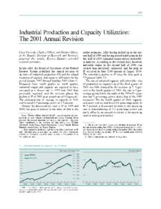 Industrial Production and Capacity Utilization: The 2001 Annual Revision