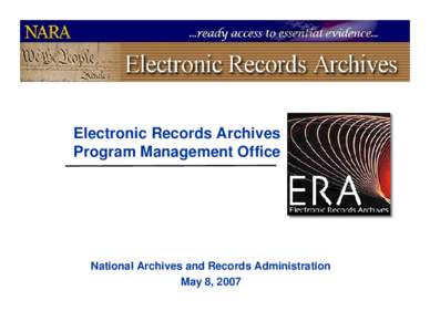 Building the  Electronic Records Archives