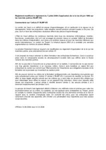 Règlement modifiant le règlement du 7 juillet 2004 d’application de la loi du 24 juin 1996 sur les marchés publics (RLMP-VD) Commentaire sur l’article 37 RLMP-VD Le canton de Vaud a un déficit de places d’appre