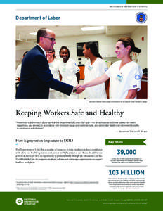 NATIONAL PREVENTION COUNCIL  Department of Labor Secretary Thomas Perez speaks with students at Los Angeles Trade-Technical College.