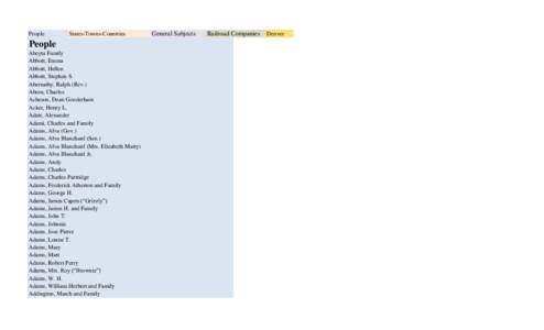 People  States-Towns-Countries People Abeyta Family