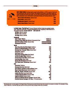 {WINES } HOPE FAMILY WINES The Hope family moved to Paso Robles in 1978 in search of land and new opportunity. Over the last 30 years, Paso Robles has become a viticultural region capable of producing world-class wines. 