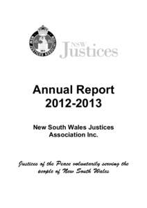 Annual Report[removed]New South Wales Justices Association Inc.  CONTENTS