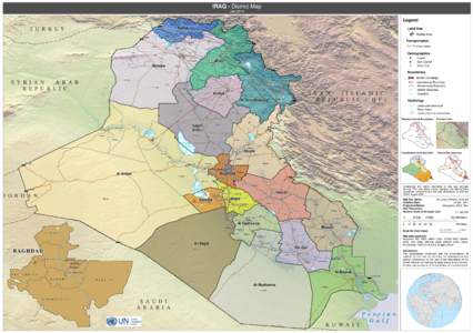 IRAQ - District Map Jan 2014 Legend Habur