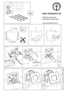 GBG TRIOMONT XS FRONTLUCKA DUO CONTROL PANEL DUO www.gustavsberg.com  1