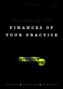 managing the FINANCES OF YOUR PRACTICE