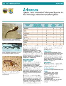 U.S. Fish & Wildlife Service  December 2012 Arkansas