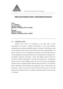 Railway accidents / Indian Railways / Derailment / Railway air brake / Train / Railway brake / Railway coupling / Railway accidents in Vietnam / Positive train control / Transport / Land transport / Rail transport