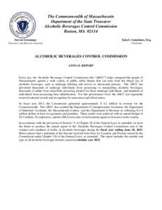 The Commonwealth of Massachusetts Department of the State Treasurer Alcoholic Beverages Control Commission Boston, MA[removed]Steven Grossman