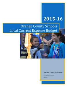 Orange County SchoolsLocal Current Expense Budget