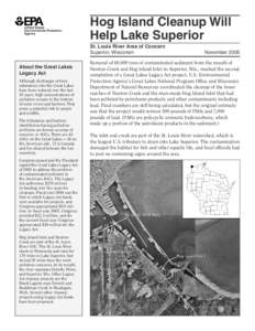 Hog Island Cleanup Will Help Lake Superior, November 2005