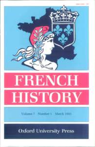 SSN0269FRENCH HISTORY Volume 7 Number 1 March 1993