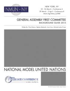 NMUN-NY 2015 Background Guide - GA 1