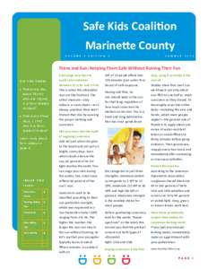 Safe Kids Coalition Marinette County V O L U M E 2