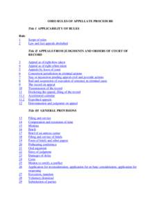 Appeal / Appellate review / Lawsuits / Legal procedure / Rules of appellate procedure / Federal Rules of Civil Procedure / Motion / Brief / Motion to set aside judgment / Law / Court systems / Government