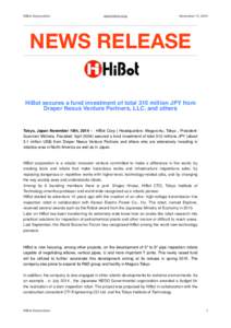 HiBot Corporation  www.hibot.co.jp November 11, 2014