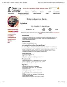 De Anza College :: Distance Learning Center :: Syllabus  http://www.deanza.edu/distance/show_syllabus.php?id=6713 Search