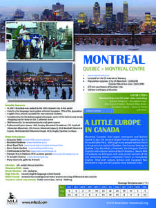 Tourism in Quebec / Quebec / Geography of Canada / Montreal