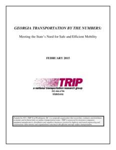 GEORGIA TRANSPORTATION BY THE NUMBERS: Meeting the State’s Need for Safe and Efficient Mobility FEBRUARY6706