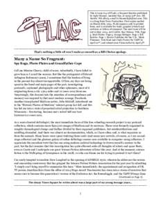 This is issue #14 of FLAG, a frequent fanzine published by Andy Hooper, member fwa, at30th Ave. NE Seattle, WA 98125, email to . This is a Drag Bunt Press Production. First copies mailed on March