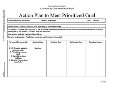 Parkrose School District © 2004 Center for Performance Assessment All rights reserved. Copy only with permission[removed]Community Communication Plan