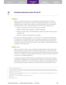 Income tax in the United States / Conservation easement / Davis v. United States / Hernandez v. Commissioner / Taxation in the United States / Law / Itemized deduction