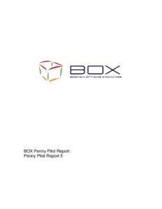 BOX Penny Pilot Report: Penny Pilot Report 5 Table of Contents Chapter 1- Overview and Summary 1.1