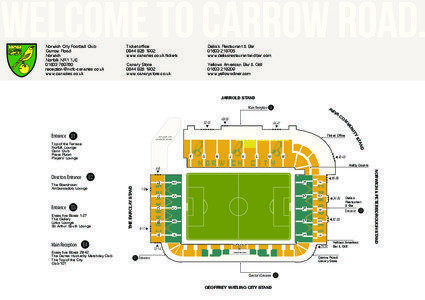 Welcome to Carrow Road. Norwich City Football Club Carrow Road