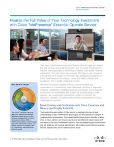 Cisco TelePresence Essential Operate Service Data Sheet