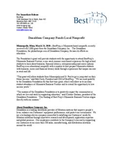 Microsoft Word - Best Prep News Relase.docx