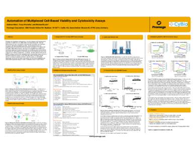 Automation of Multiplexed Cell-Based Viability and Cytotoxicity Assays Scientific Poster, PS070