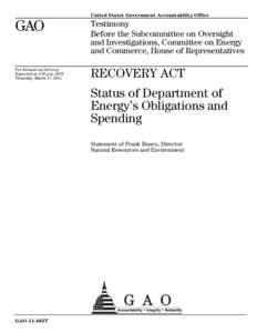 Environment of the United States / 111th United States Congress / American Recovery and Reinvestment Act / Presidency of Barack Obama / United States / Energy Efficiency and Conservation Block Grants / Energy policy of the United States / Georgia Environmental Finance Authority / Energy in the United States / United States Department of Energy / Energy conservation in the United States